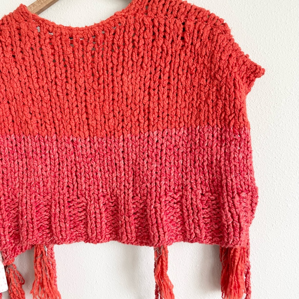 NWT Free People Tassels Away Shrug Vest Size Small - Picture 9 of 12